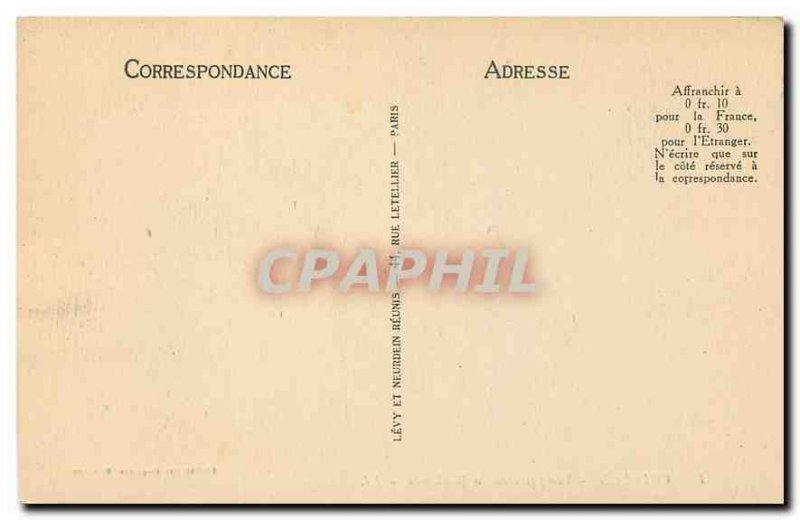 Old Postcard Avallon View from the Morlande