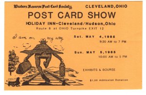 Western Reserve Postcard Society Show Cleveland Ohio, 1985, Deltiology. Orange