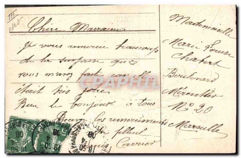 Old Postcard Fantasy Angel Angels