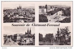 RP, Four Views, Sourvenir De Clermont-Ferrand (Auvergne), France, 1920-1940s