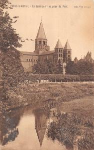 BF7232 paray le monial la basilique vue prise du pont france      France