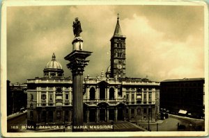 RPPC Basilica of S Maria Major Rome Italy Real Photo Postcard