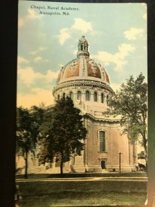 Vintage Postcard 1914 Chapel U.S. Naval Academy Annapolis Maryland