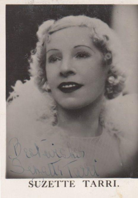 Suzette Tarri Cockney 1930s & WW2 BBC Radio Star Hand Signed Antique Photo