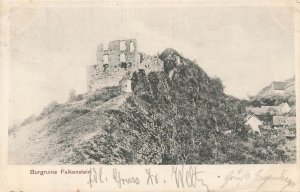 Burgruine Falkenstein Castle Ruin Germany 1900s Bayern Postcard Ludwigshafen