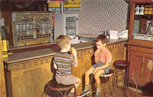 Enjoying Ice Cream Old Time Drug Store, Main Street Renfro Valley Kentucky  