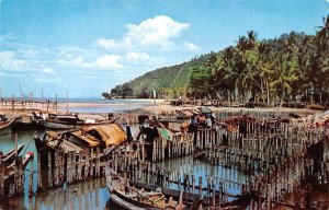 Fishing Village on North Coast Penang Malaysia Unused 