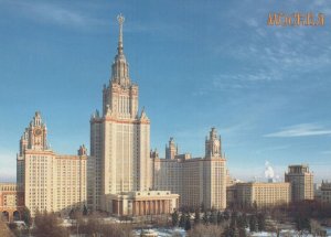 Russia Postcard - Main Building of Moscow University on Vorobyovy Hills RRR201