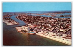 Aerial View St Petersburg Beach Florida FL UNP Chrome Postcard L18