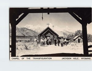 Postcard Chapel Of The Transfiguration, Jackson Hole, Moose, Wyoming