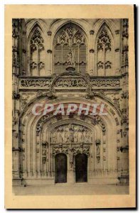 Postcard Ancient Church of Brou Western Portal