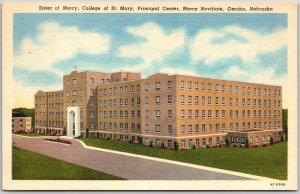 Sister Of Mercy College Of Saint Mary Principal Center Omaha Nebraska Postcard