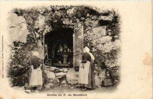 CPA La Foret de MERVENT - Grotte du P. de Montfort (297637)