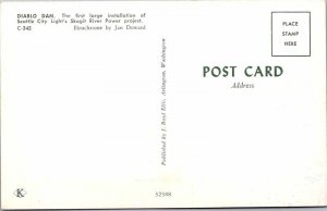 Postcard DAM SCENE Seattle Washington WA AK1370