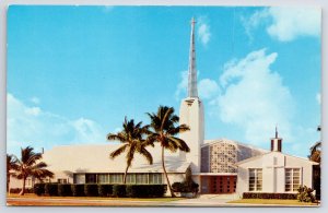 Miami Beach Florida~Church By The Sea Bal Harbour~Vintage Postcard