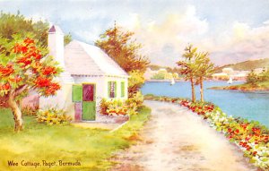 Bermuda Post card Old Vintage Antique Postcard Wee Cottage Paget Unused