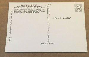 UNUSED POSTCARD - LURAY SINGING TOWER, LURAY, VIRGINIA