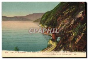 Old Postcard Lake Bourget Tunnel and Saint Innocent Rock Brison The end of th...