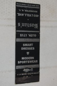 Bastian's Smart Dresses Modern Sportswear 20 Strike Matchbook Cover