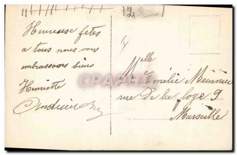 Old Postcard Fun Children Christmas Doll