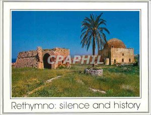 Postcard Modern Crete (Greece) Rethymno Fortetza Silence and History