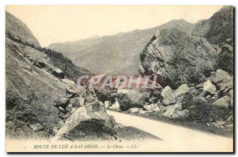 Old Postcard Luz Road has Gavarnie Chaos