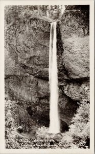 Latourelle Falls Columbia River Highway Oregon Unused Sawyers RPPC Postcard G95