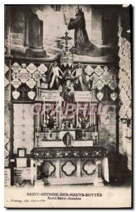 Postcard Old Saint Anthony Hauts Buttes Antonius altar