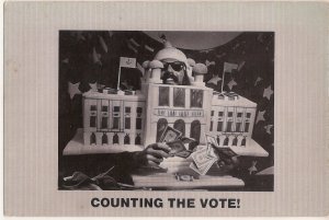 Quirky Counting the Vote humor card - money in politics - Diana's Cards RI