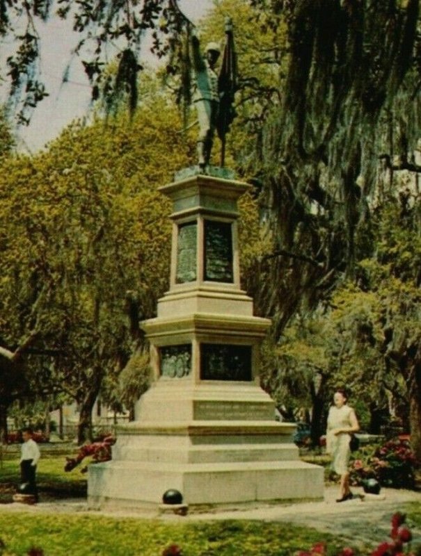 Charleston South Carolina The Battery Civil War Statue  -A13