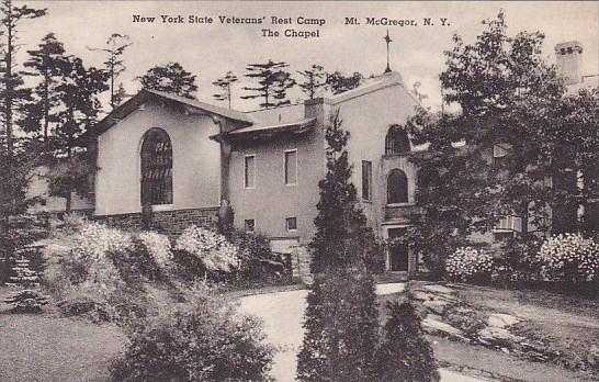 New York Mount Mcgregor New York State Veterans Rest Camp The Chapel Albertype