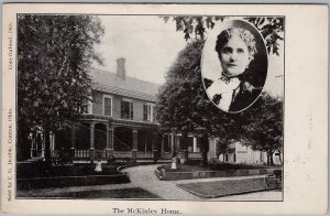 1903 McKinley Home Canton OH Ida Saxton Portrait Private Mailing Card PC H82