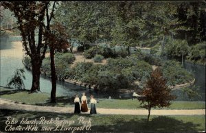 Chester West Virginia WV Rock Springs Park c1910s Postcard