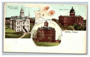 Vintage Early 1900's Undivided Back Salem Oregon Buildings Willamette University