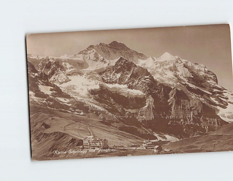 Postcard View of the Jungfrau in the Bernese Alps Switzerland