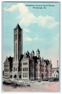 c1910 Allegheny County Court House Pittsburgh Pennsylvania PA Postcard