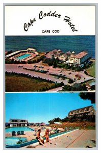 Cape Codder Hotel Falmouth Massachusetts Vintage Standard View Postcard 