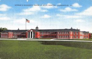 Jacksonville Illinois Veterans Diagnostic Center Antique Postcard K42870