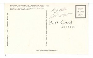 FL - Miami. Biscayne Boulevard Street Scene ca 1950