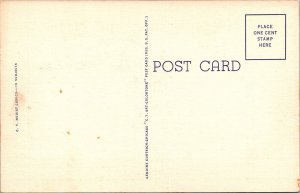 1940's RAY WALTERS NUDIST COLONY HUMOR POSTCARD Risqué JM6