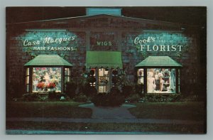 RUNNEMEDE NJ COOK'S FLORIST ADVERTISING VINTAGE POSTCARD