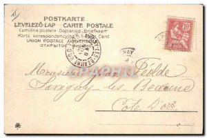 Old Postcard Fantasy Children Train