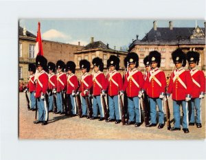 Postcard The Royal Guard at Amalienborg Palace Copenhagen Denmark