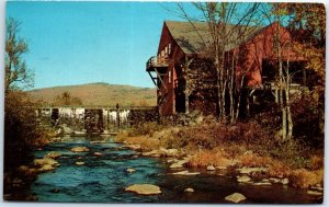 Postcard - The old red mill - Weston, Vermont