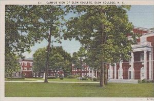 North Carolina Elon College Campus View Of Elon College