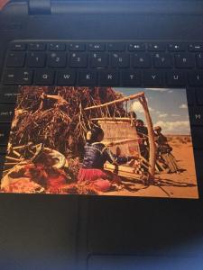 Vtg Postcard: Navajo Weaver