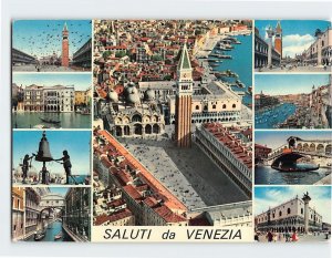 Postcard Saluti da Venezia, Venice, Italy