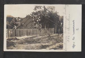 Home Damaged in 1915 Hurricane,LA Postcard 