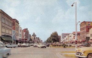 Columbus Georgia Broadway Street Scene Vintage Postcard KK242