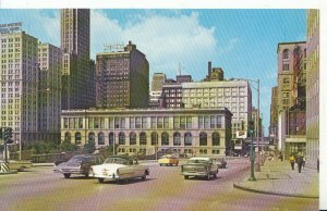 America Postcard - Chicago Public Library on Michigan Avenue - Ref 4001A